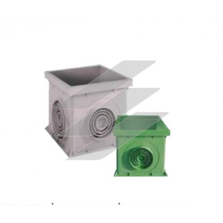 Оглядовий пристрій (колодязь) без кришки 300x300, сірий, ДКС