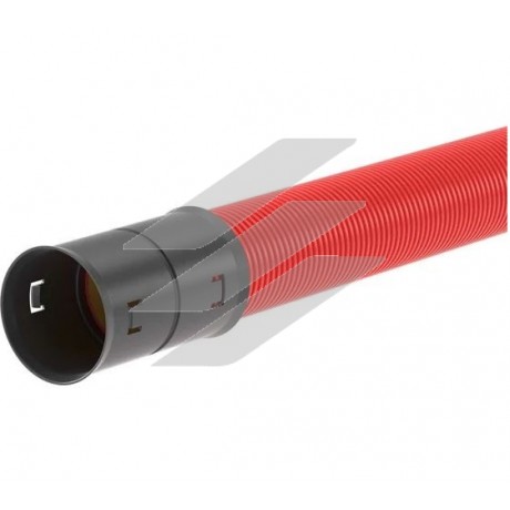 Труба посилена двошарова, в комплекті з муфтою Ø125/107; зов./внутр., кільцева жорсткість 10,0кПа, міцність 980Н, колір червоний/жовтий. Довжина 6м, ДКС
