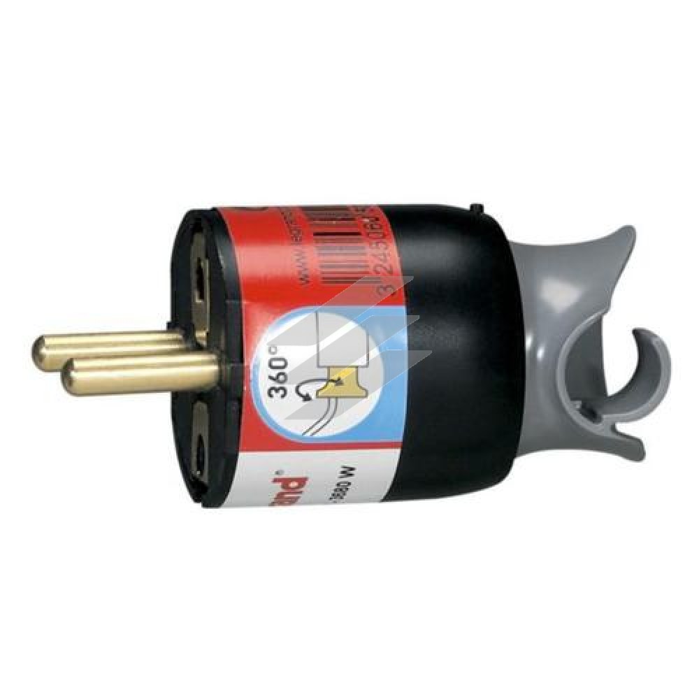 Вилка 2P+PE чорна, Legrand