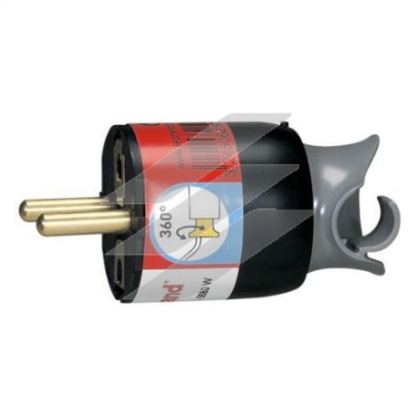 Вилка 2P+PE чорна, Legrand