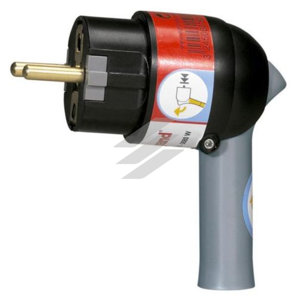 Вилка 2P+PE чорна з ричагом, Legrand