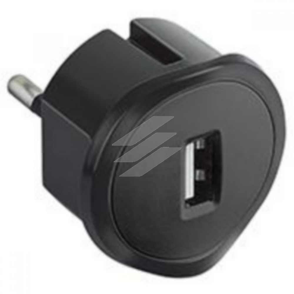 Адаптер з USB зарядкою чорний, Legrand Адаптер з USB зарядкою чорний, Legrand