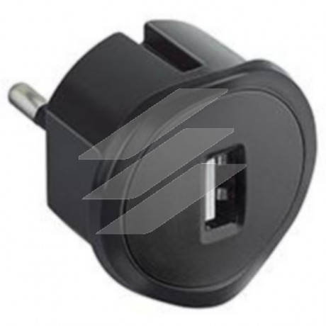 Адаптер з USB зарядкою чорний, Legrand Адаптер з USB зарядкою чорний, Legrand
