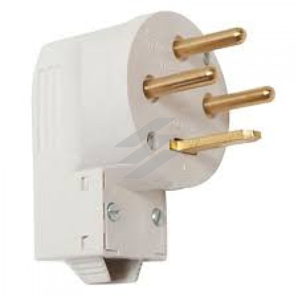 Вилка силова 3P+PE 32А боковий вихід, Legrand