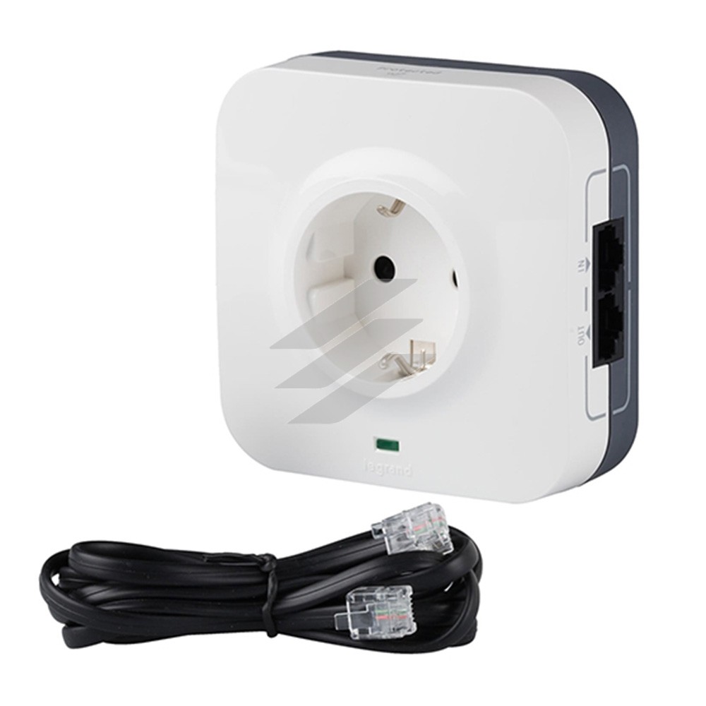 Розетка 2P+PE та 2хRJ45 з ПЗІП, Legrand Розетка 2P+PE та 2хRJ45 з ПЗІП, Legrand