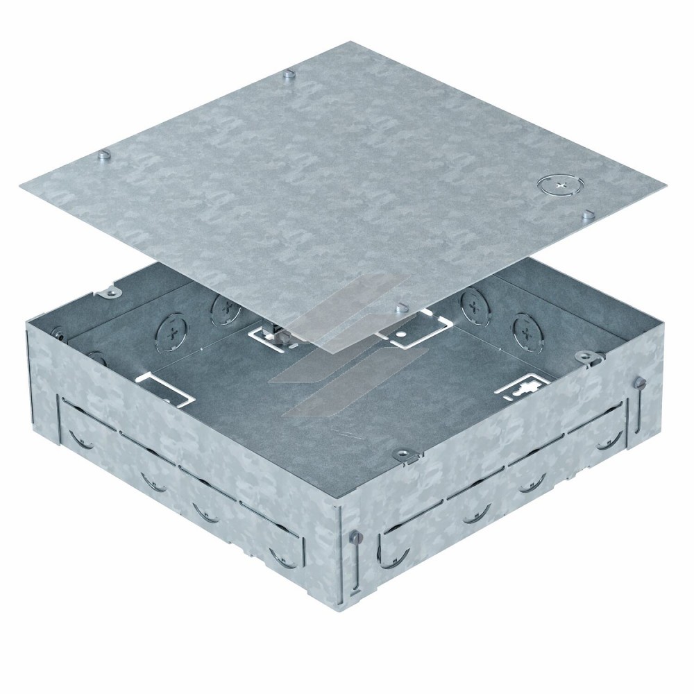 Монтажна коробка BOX9, 246x246мм h=70-100мм з оцинкованої сталі, OBO Bettermann