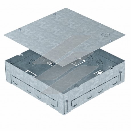 Монтажна коробка BOX9, 246x246мм h=70-100мм з оцинкованої сталі, OBO Bettermann