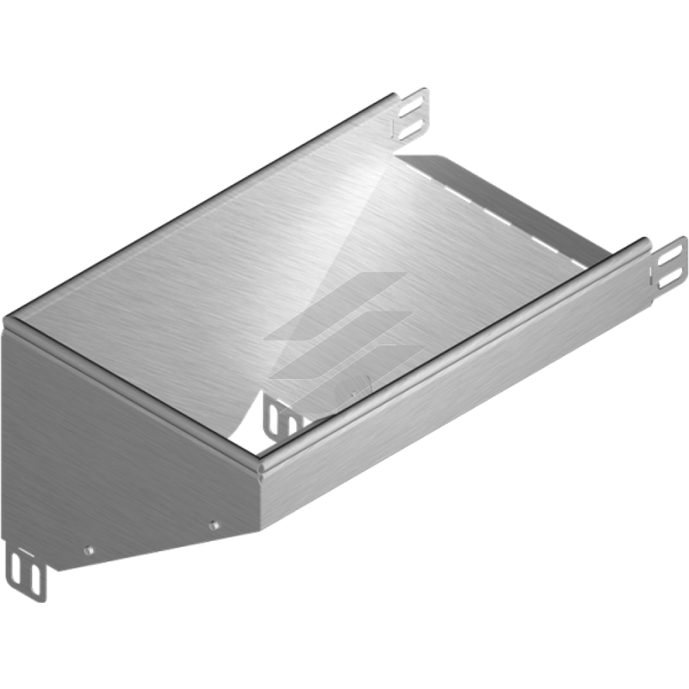 Лівий редукційний кут KRLBJ 50x50, товщина 1.0мм, оцинкований методом занурення HDG, BAKS