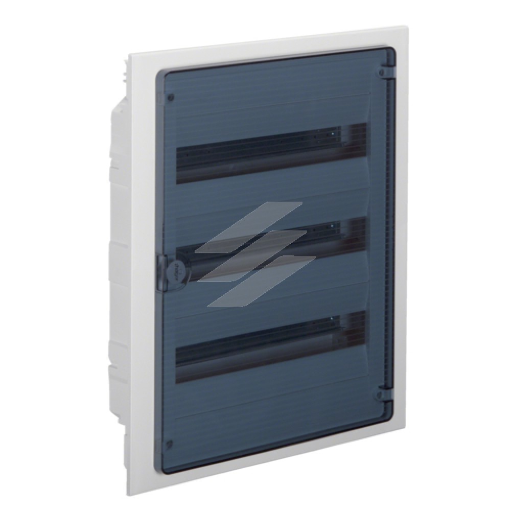 Щит прихованого монтажу, з прозорими дверцятами на 54 модулі (3х18), GOLF, Hager