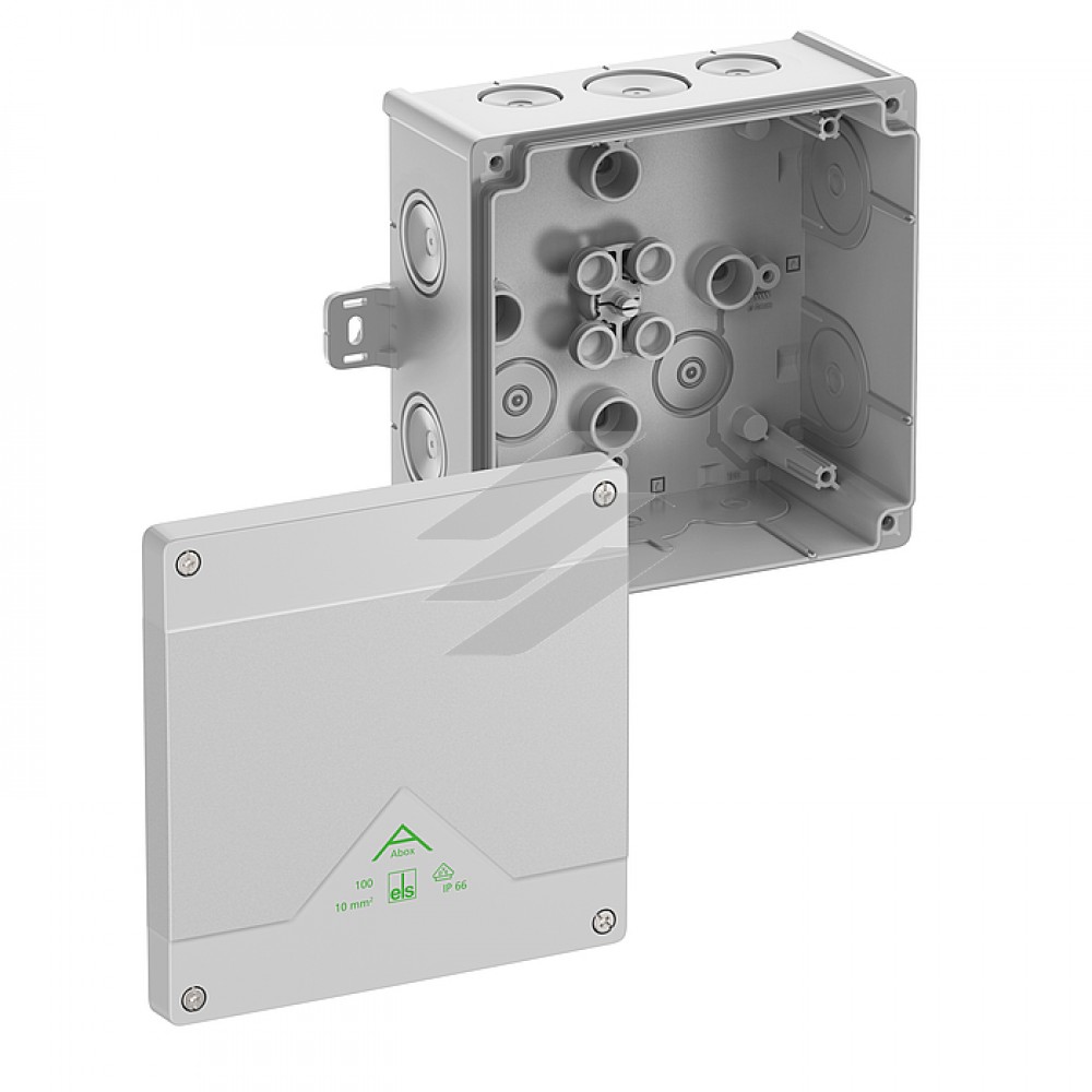 Розподільча коробка Abox 100 AB-L (152х152х80мм), IP66 поліпропілен, сіра, Spelsberg