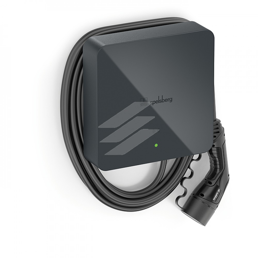 Зарядна станція WallboхSmart Pro Graphite 11kW, 3 фази, 16А, штекер типу ІІ, ІР54, ІК08, кабель 7м колір, графітовий, РС, Spelsberg