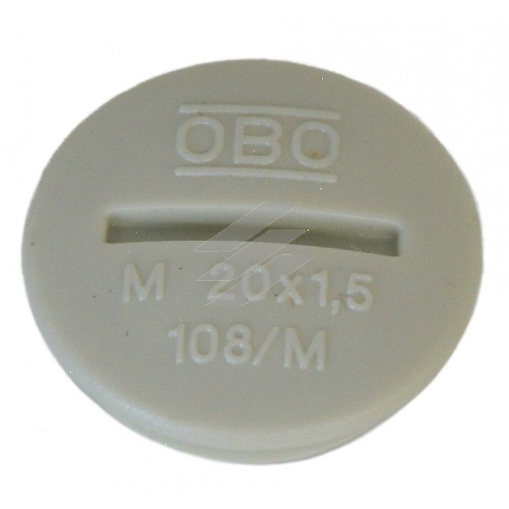 Заглушка M20х1.5; полістирен; світло-сірий; 6мм, OBO Bettermann