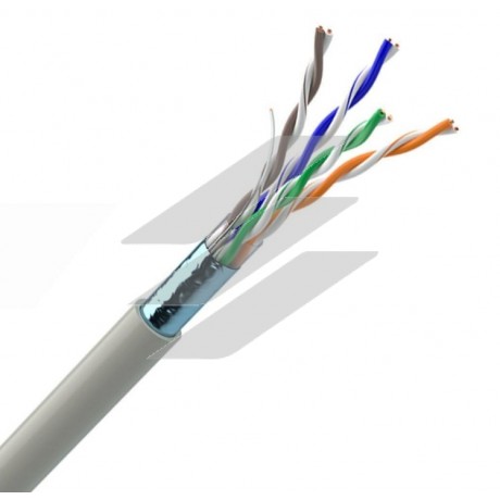 Кабель мережевий КПВЕ-ВП (100) 4x2x0.48 (FTP-cat.5E-SL), OK-Net