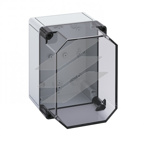 TK-коробка PC 1813-16-tm (180х130х165мм), стінки з метричними отворами, прозора кришка, полікарбонат, IP66, Spelsberg