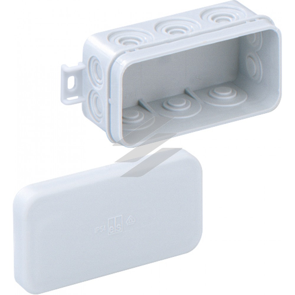 Розподільча коробка Mini 25-L (89х43х37мм), порожня, 10 вводів (2 вводи на днищі), IP55, Spelsberg