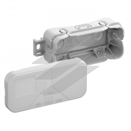 Розподільча коробка Q-Mini-L (89х43х34мм), порожня, 8 вводів (2 вводи на днищі), IP20, Spelsberg