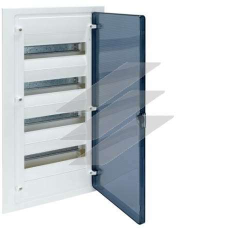 Щит прихованого монтажу, з прозорими дверцятами на 48 модулів (4х12), GOLF, Hager