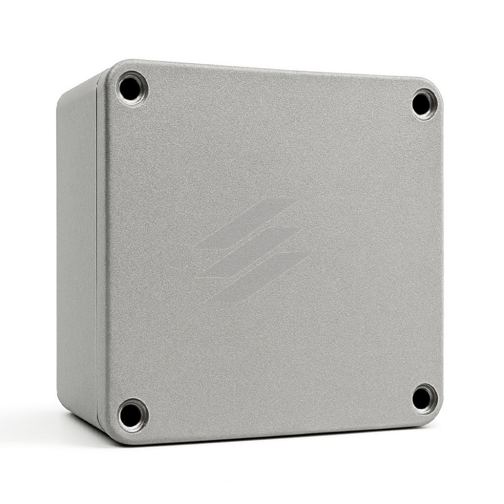 Коробка алюмінієва ревізійна 130х130х84мм, UNI, IP65 / 66, Stilma