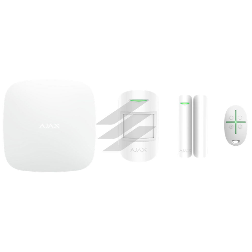StarterKit Plus - Просунутий стартовий комплект системи безпеки, білий, AJAX