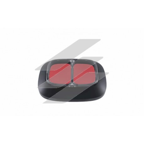 DoubleButton - Бездротова тривожна кнопка з захистом від випадкових натискань, чорний, AJAX