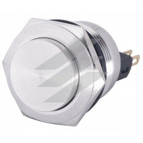 Кнопка TYJ 22-271 220V зелена, металева, з підсвіткою, 1NO+1NC, Аско-Укрем