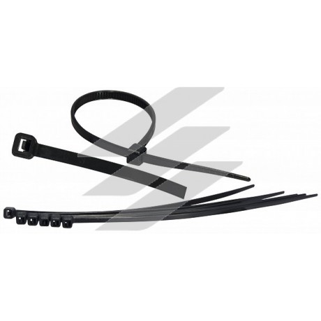 Стяжка кабельна 150x4мм чорний (100шт), Аско-Укрем