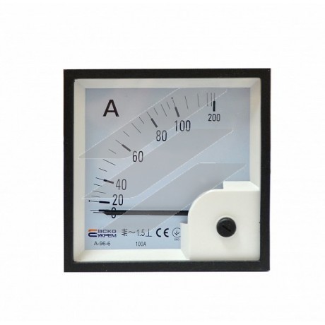 AС Амперметр прям вкл 100А 96х96 (A-96-6), Аско-Укрем