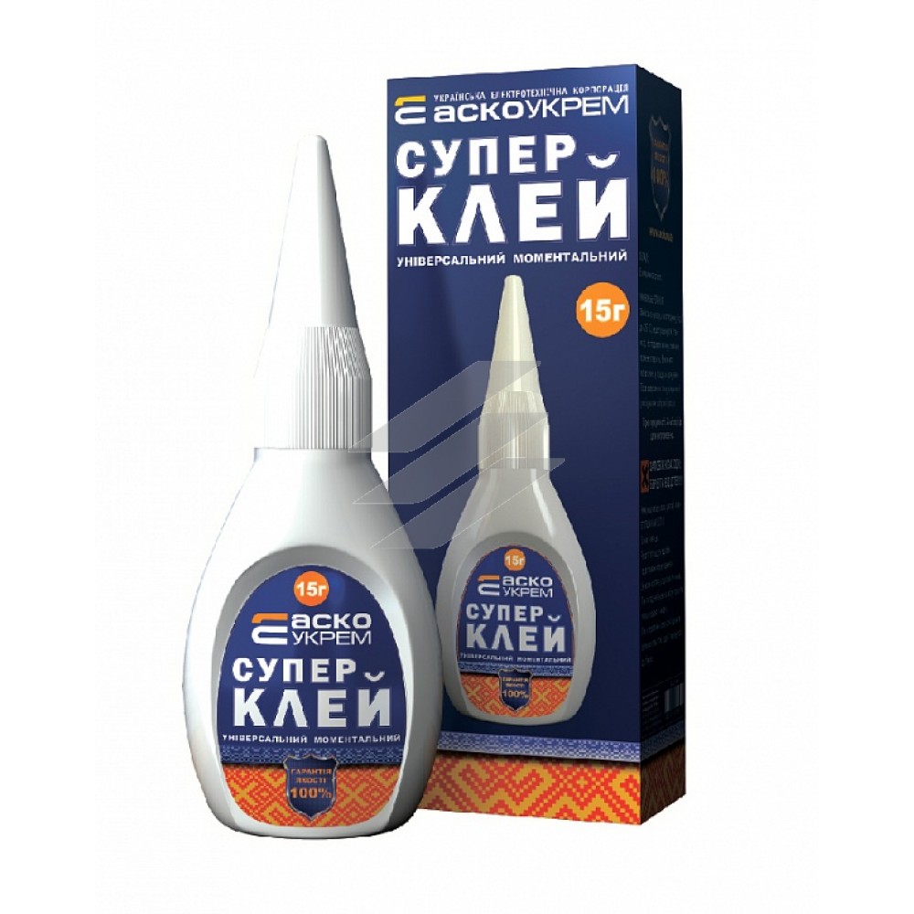 Клей (пляшечка) 1шт - 15г, Аско-Укрем
