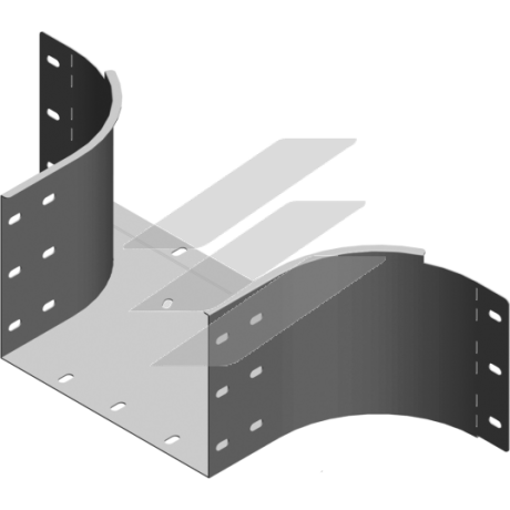 Приставний трійник TKZDC 400x200, товщина 2.0мм, BAKS
