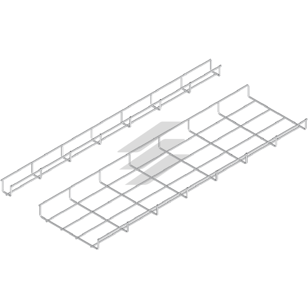 Дротяні лотки - зварні лотки з гальванічної дроту H30 KSG 50x35, L=3000мм, BAKS