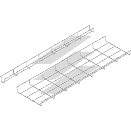 Дротяні лотки - зварні лотки з гальванічної дроту H30 KSG 50x35, L=3000мм, BAKS