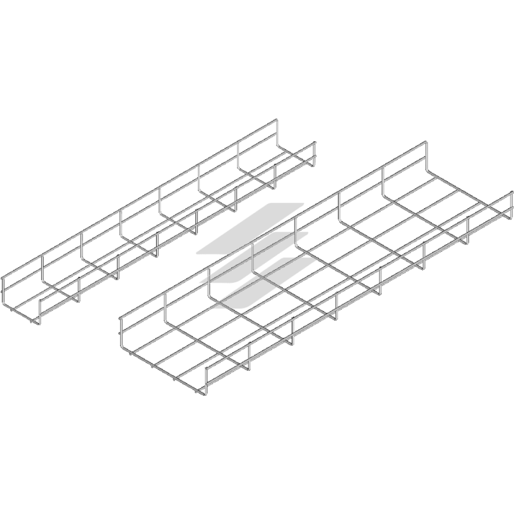 Дротяний кабельний лоток KDS/KDSO 100x60, L=3000мм, оцинкований методом занурення HDG, BAKS