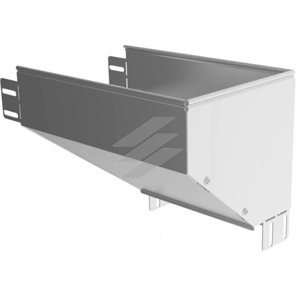 Правый редукционный угол KRPBP 300x80, толщина 1.5мм, BAKS