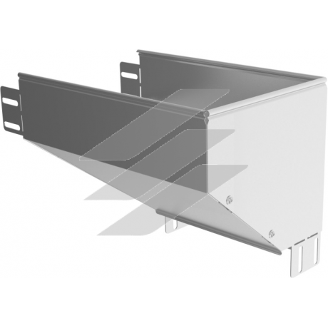 Правый редукционный угол KRPBP 300x80, толщина 1.5мм, BAKS