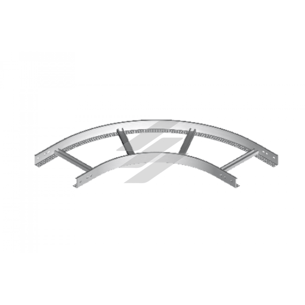 Дуга 90° LDC 100x50, товщина 2.0мм, BAKS