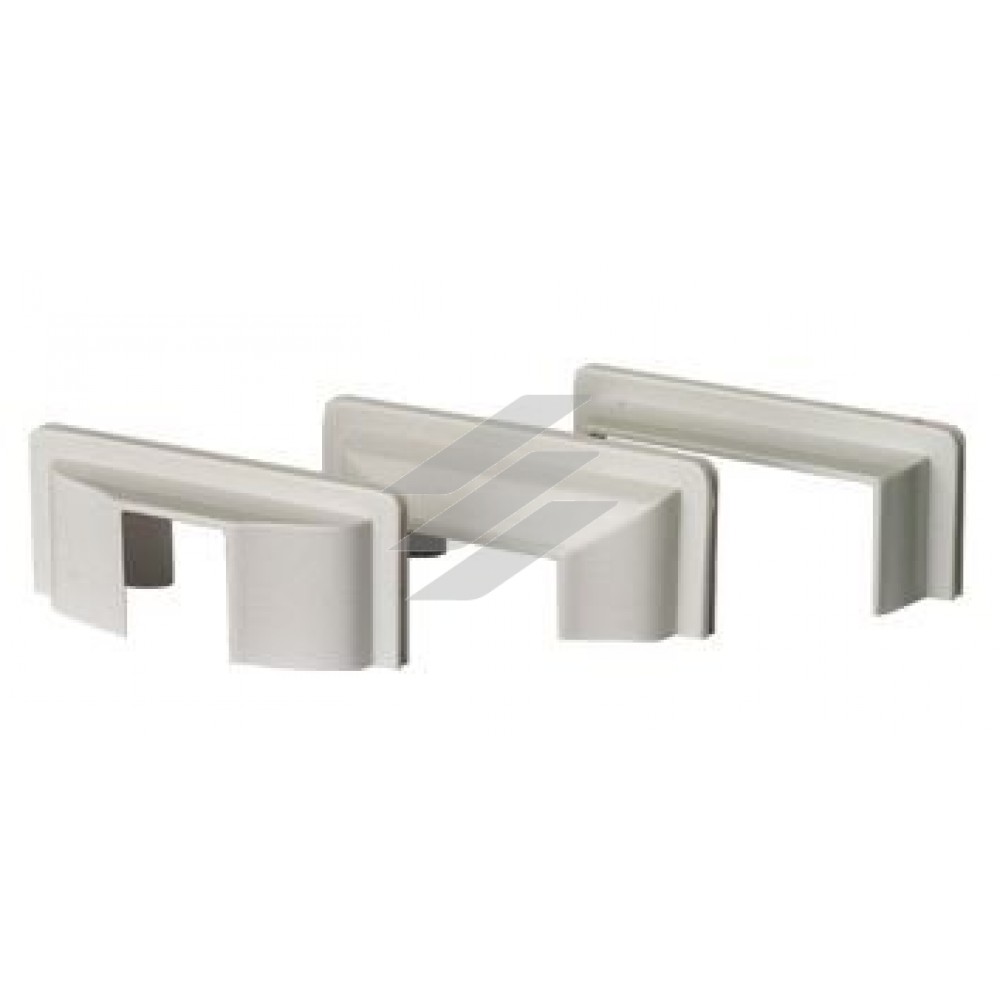 Набір адаптерів для мініканалів, білий RAL9016, ДКС