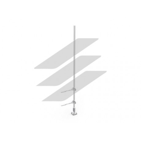 Блискавкоприймач з тримачами Ø16мм, довжина 3м, алюміній, ДКС
