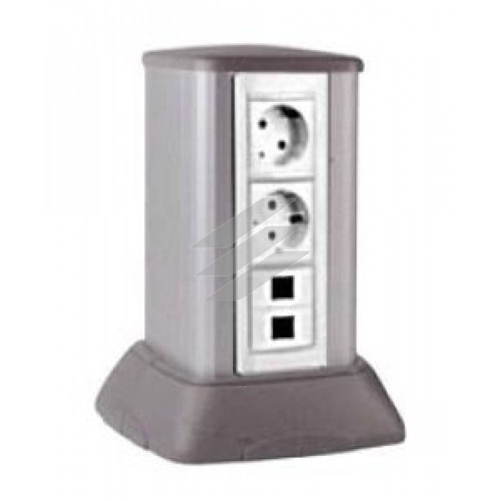 Мініколона алюмінієва 0, 25м, колір світло-сріблястий металік, ДКС