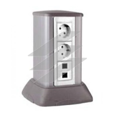 Мініколона алюмінієва 0, 25м, колір світло-сріблястий металік, ДКС