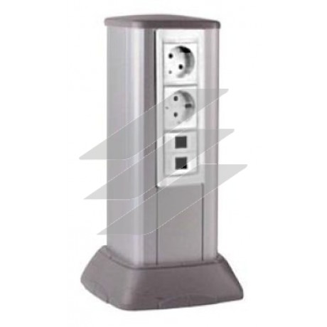 Мініколона алюмінієва 0, 35м, колір світло-сріблястий металік, ДКС