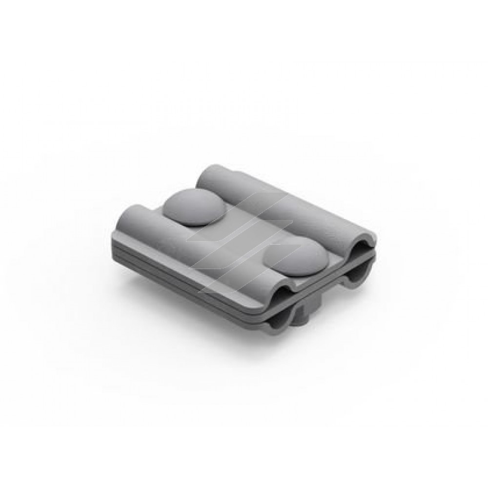 Паралельний затискач дроту Ø8мм, c роздільною пластиною, сталь гарячого цинкування, ДКС