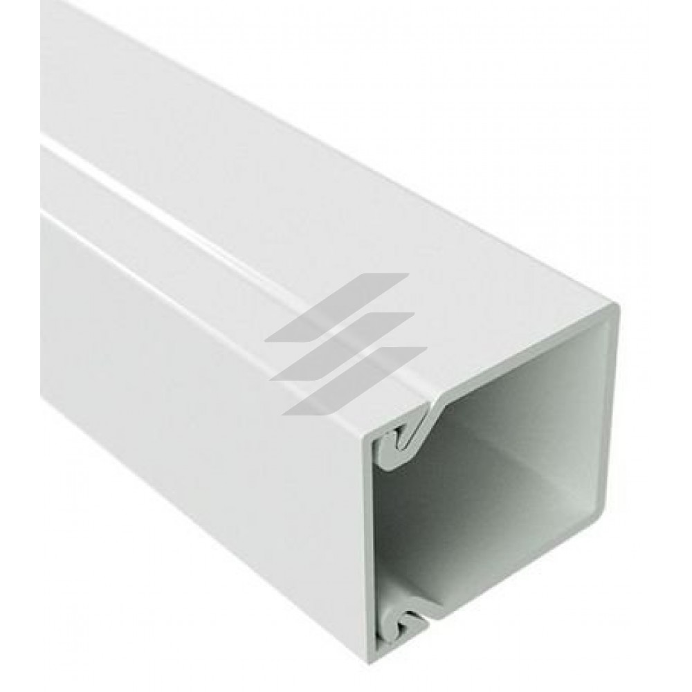 TA-EN 40x40 Короб із кришкою із плоскою основою, довжина 2м, білий RAL9001, ДКС
