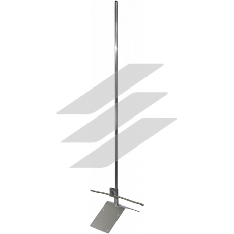 Блискавкоприймач на кутовий гребінь будівлі, d12 мм, довжина 1500 мм, ДКС