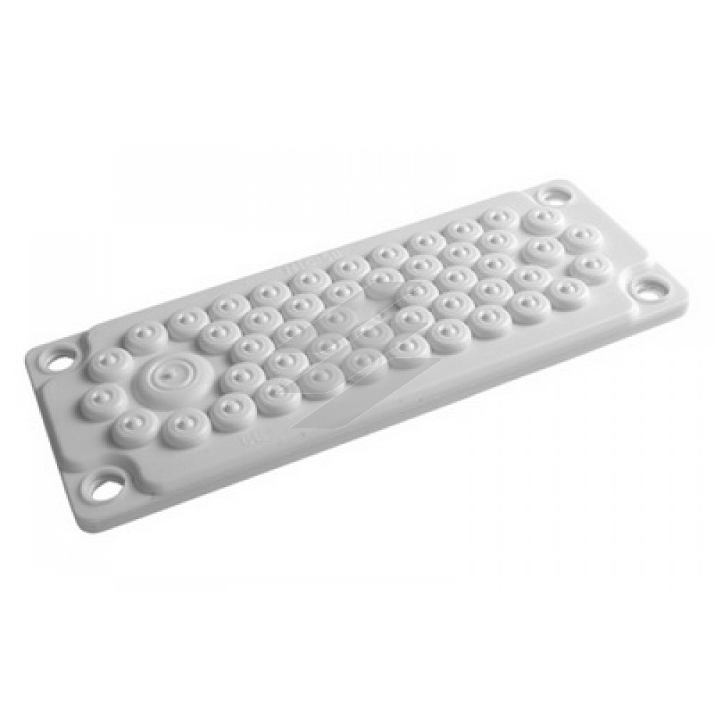 Кабельний пластиковий ввід V0 UL94, 50 отворів, IP65, +130° -40°, ДКС