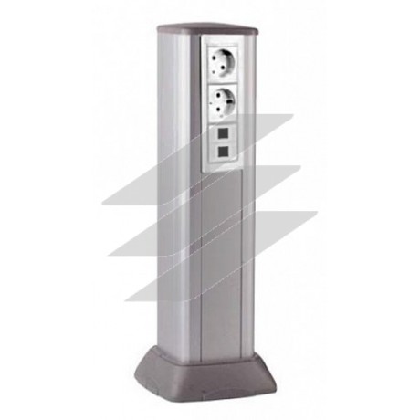 Алюмінієва колона 0, 5м, колір світло-сріблястий металік, ДКС