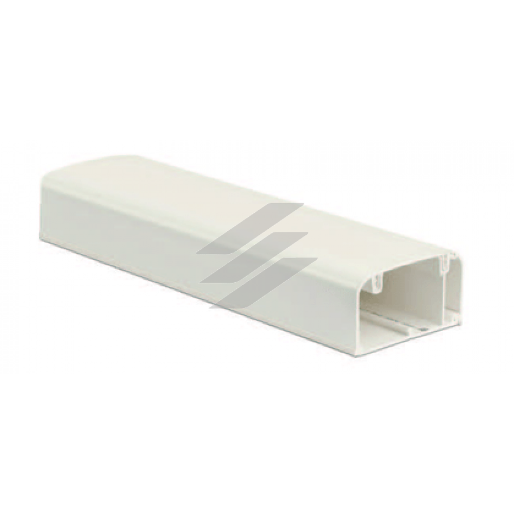Кабель-канал 90х50мм, з роздільником, бічною і фронтальною кришками, довжина 2м, білий RAL 9016, ДКС