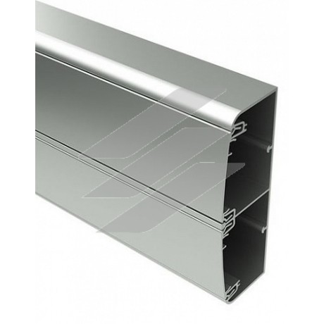 Алюмінієвий кабель-канал 140х50 (з 2 кришками), колір білий, RAL 9010, ДКС