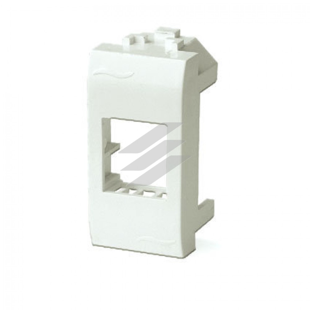 Адаптер для інформаційних роз'ємів Keystone, білий RAL 9010, 1моø, ДКС