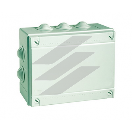 Коробка відгалужуюча з кабельними вводами, IP55, 100х100х50мм, ДКС