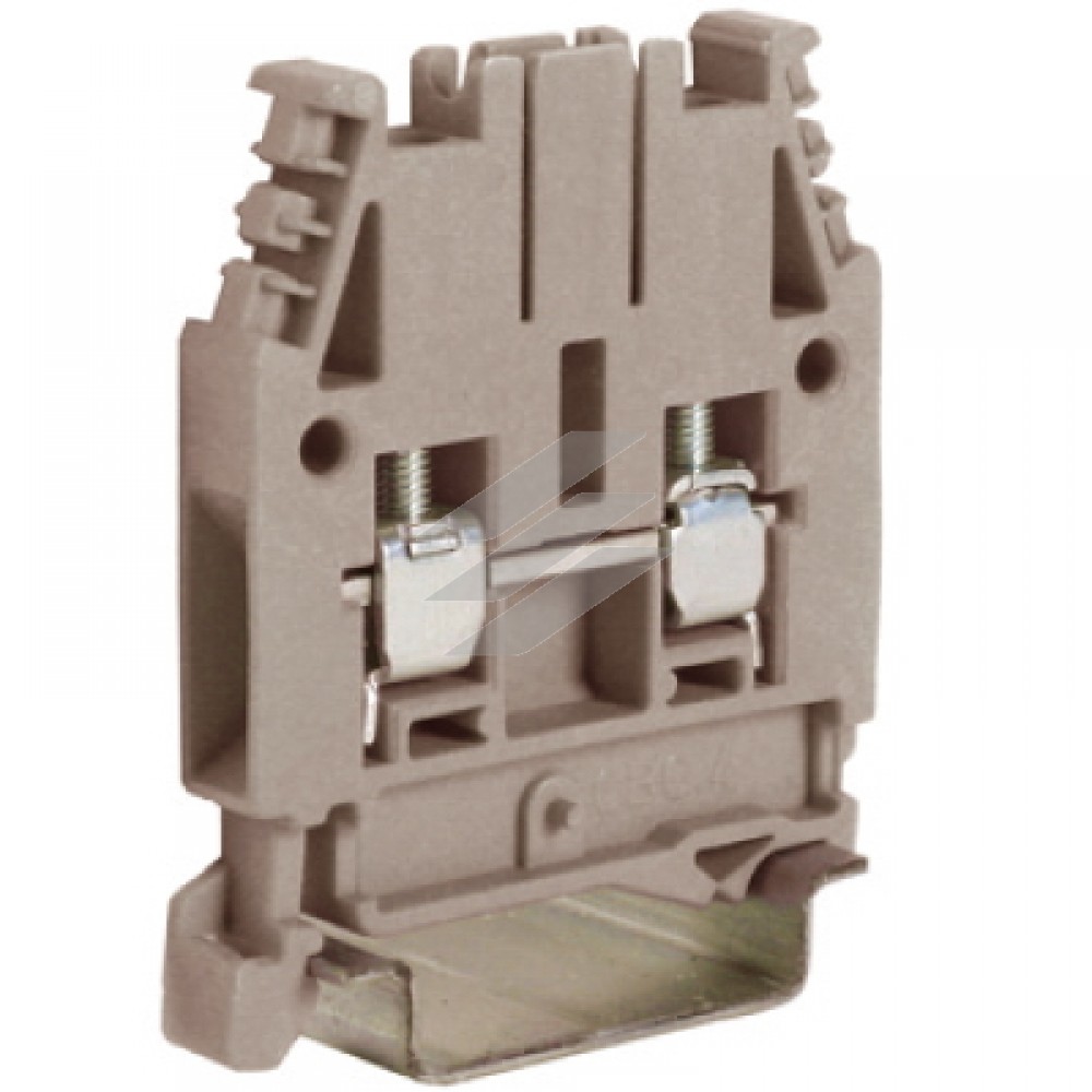 CBC.4GR, прохідний затискач сірий 1000V, 32A 4мм², ДКС